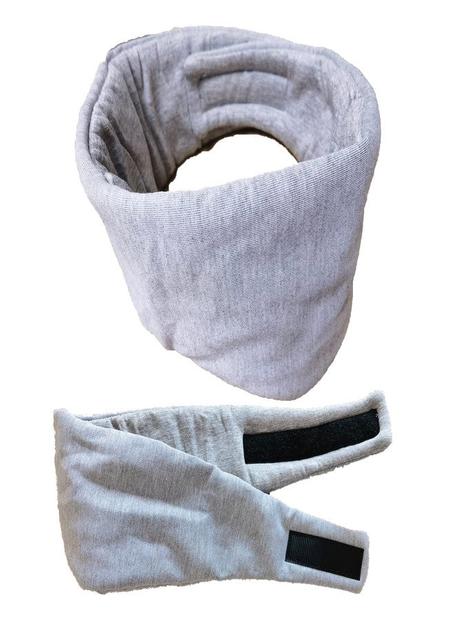 Fan Wu Cotton Sleep Mask for Side Sleepers – Soft, Lightweight & Breathable Blackout Eye Cover for Women & Men | Ideal for Travel, Hotel & Home Use | Grey - Image 5